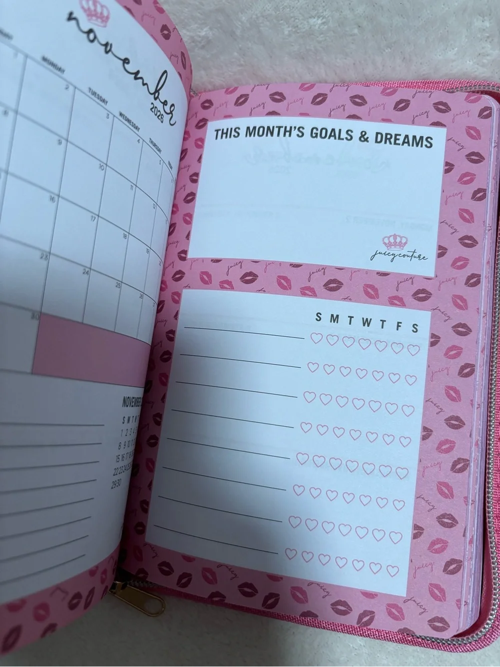 Juicy Couture ‘Juicy Girls Stay Organized’ 18 month planner with Diamond Pen